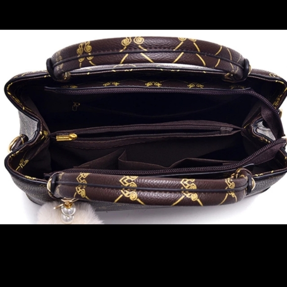 Beautiful design leather 2 in 1 tote bag - Picture 2 of 5